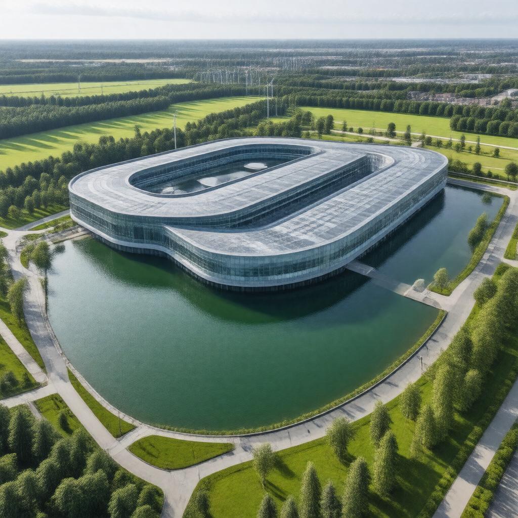AI-created image of McLaren Technology Centre