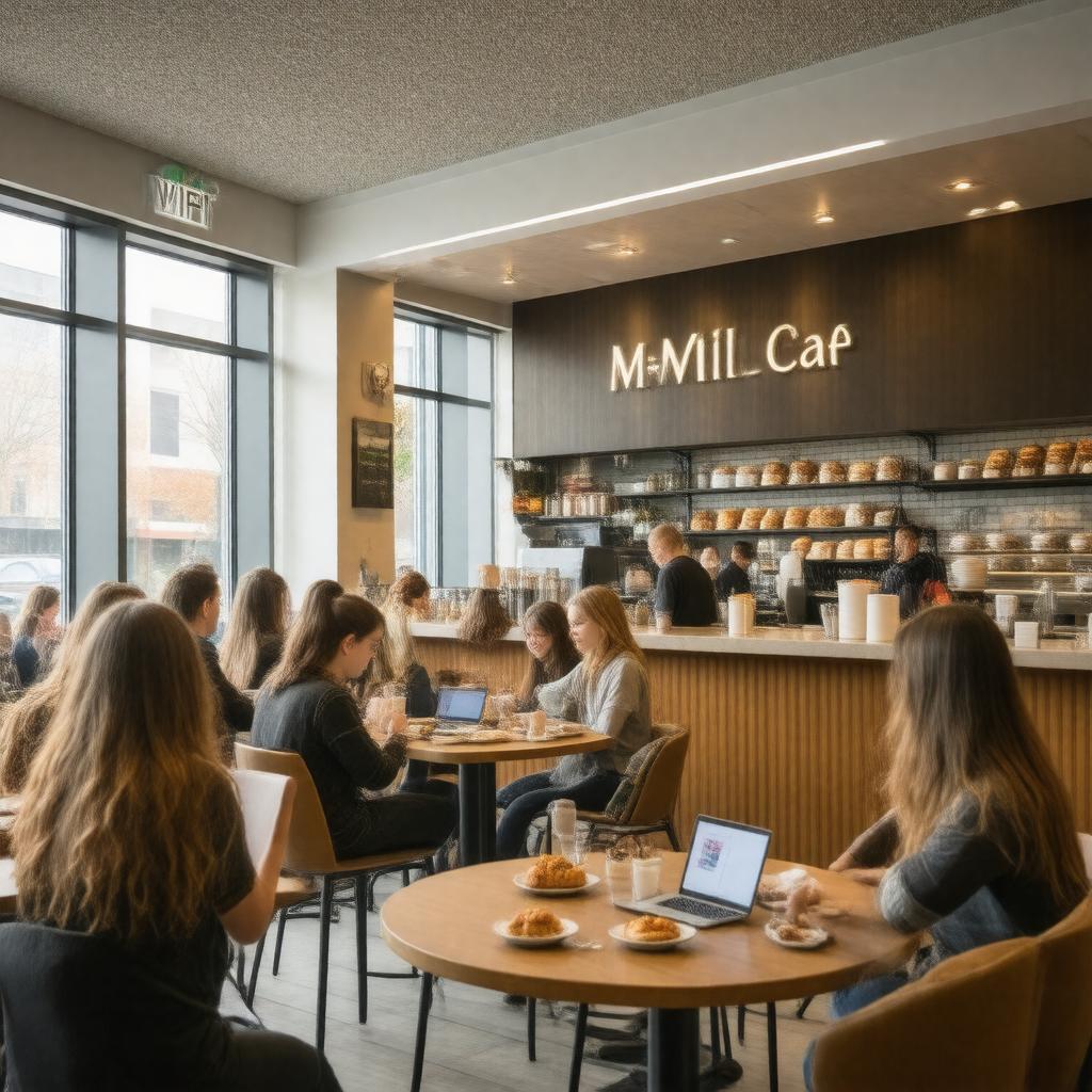 Click to view larger image AI-created image of McMillan Cafe