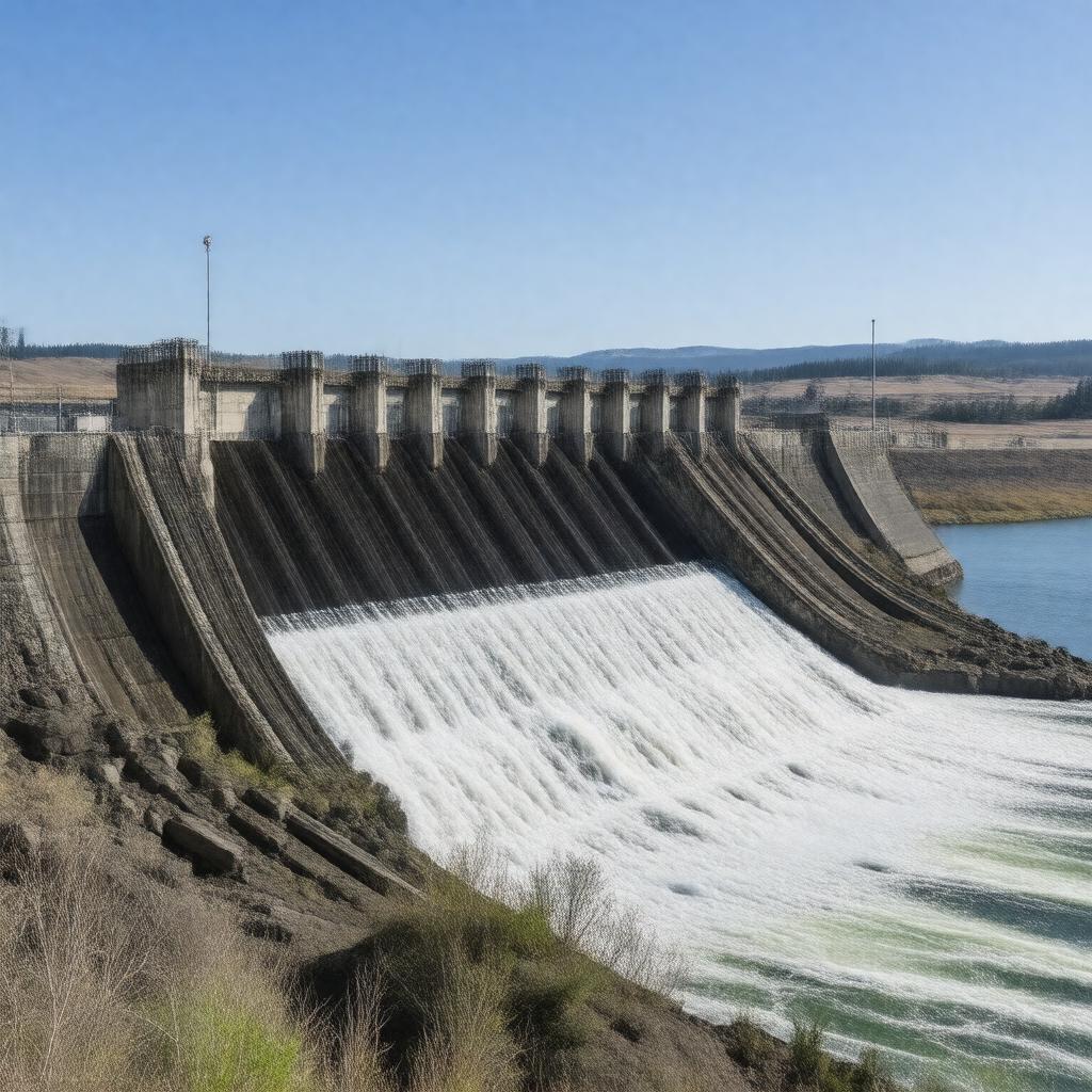 AI-created image of McNary Dam
