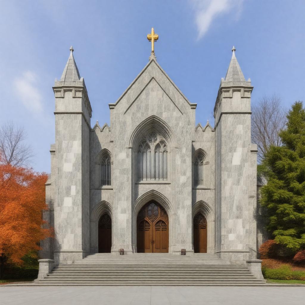 Click to view larger image AI-created image of Mead Memorial Chapel