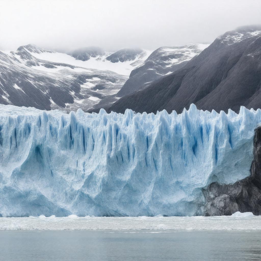 AI-created image of Meares Glacier