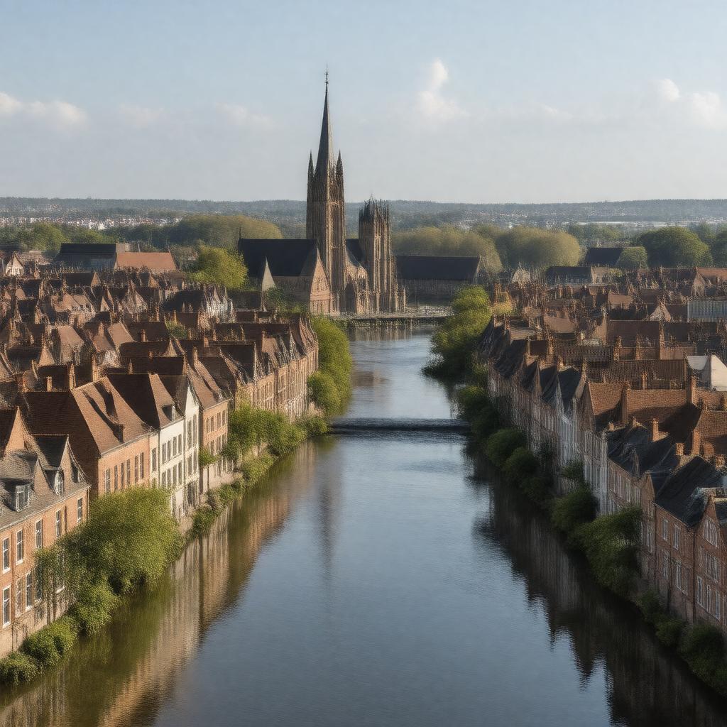 AI-created image of Mechelen, Belgium