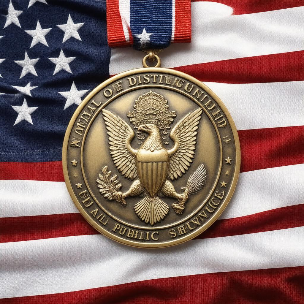 Click to view larger image AI-created image of Medal of Distinguished Public Service