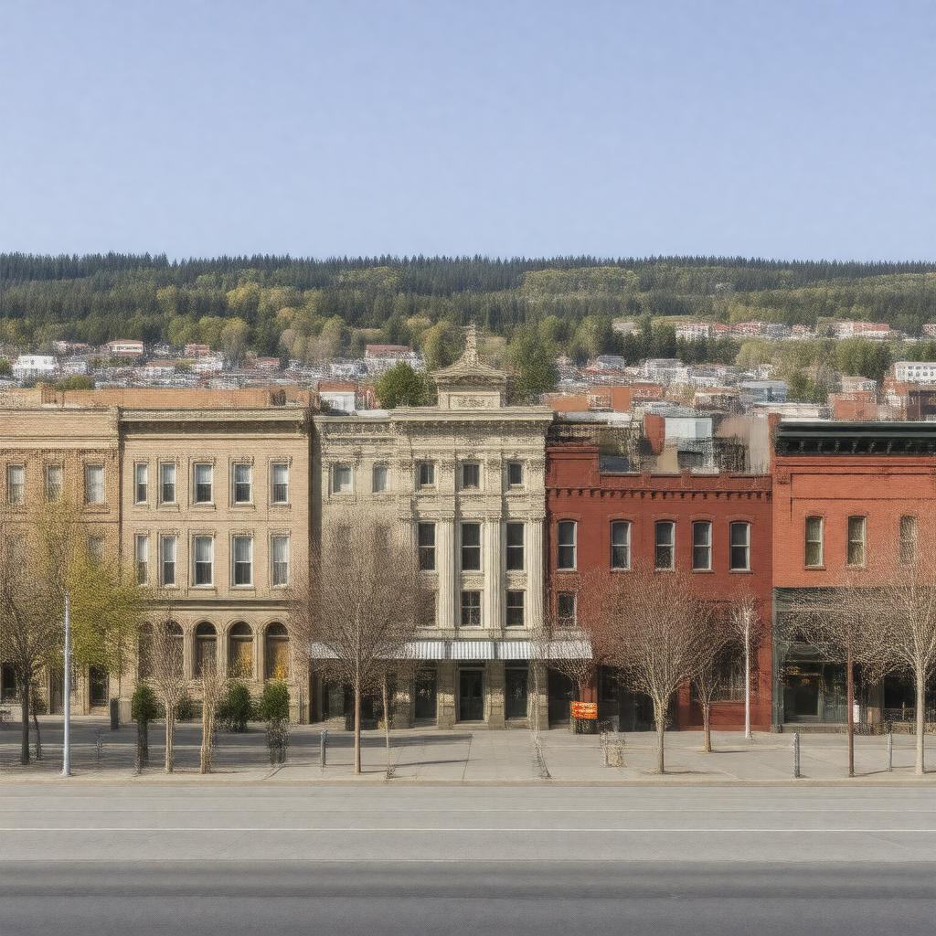 AI-created image of Medford Downtown Historic District