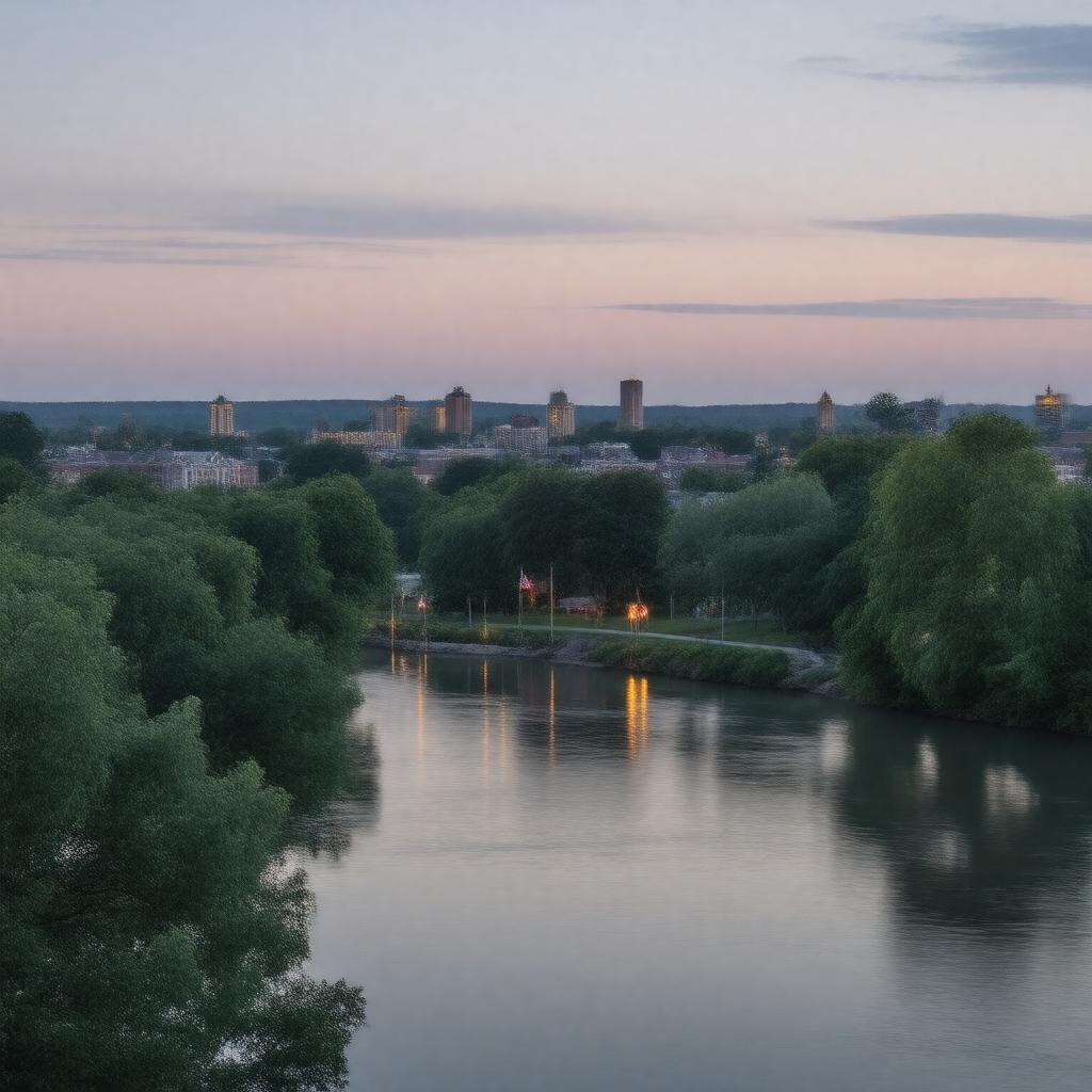 AI-created image of Medford, Massachusetts, USA