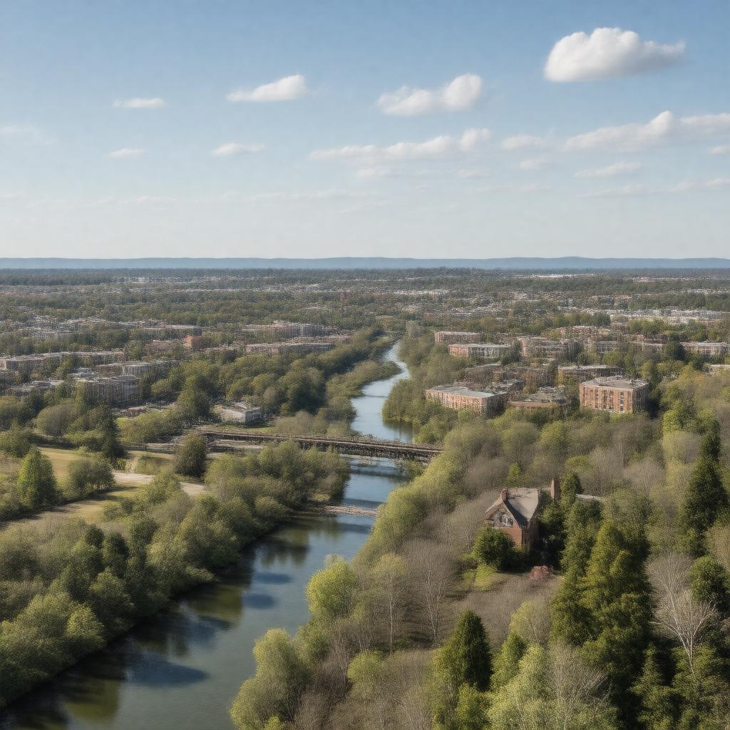 AI-created image of Medford, Massachusetts