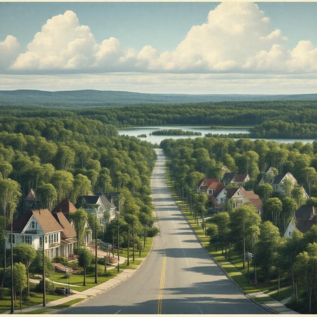 AI-created image of Medford, New Jersey