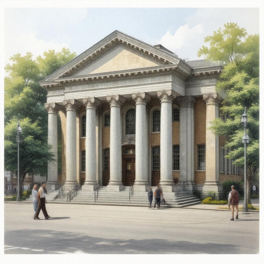 AI-created image of Medford Public Library