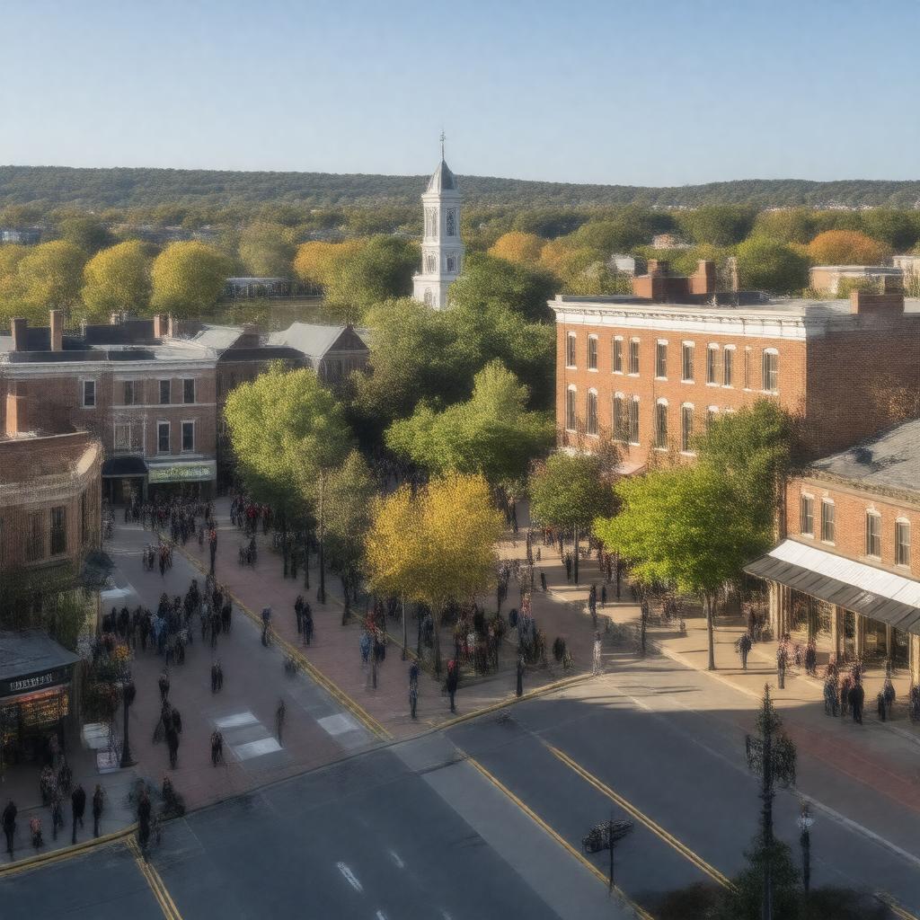 AI-created image of Medford Square