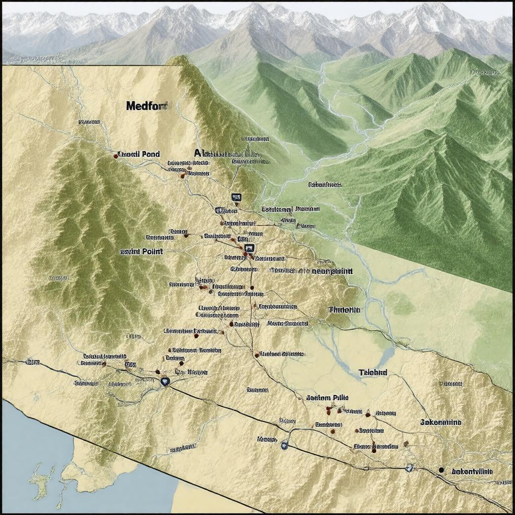 AI-created image of Medford metropolitan area