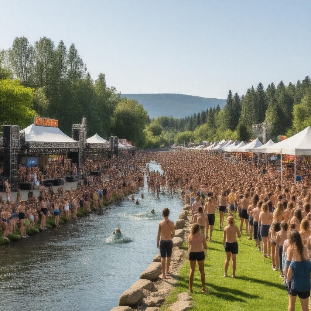 AI-created image of Medford's annual River Festival