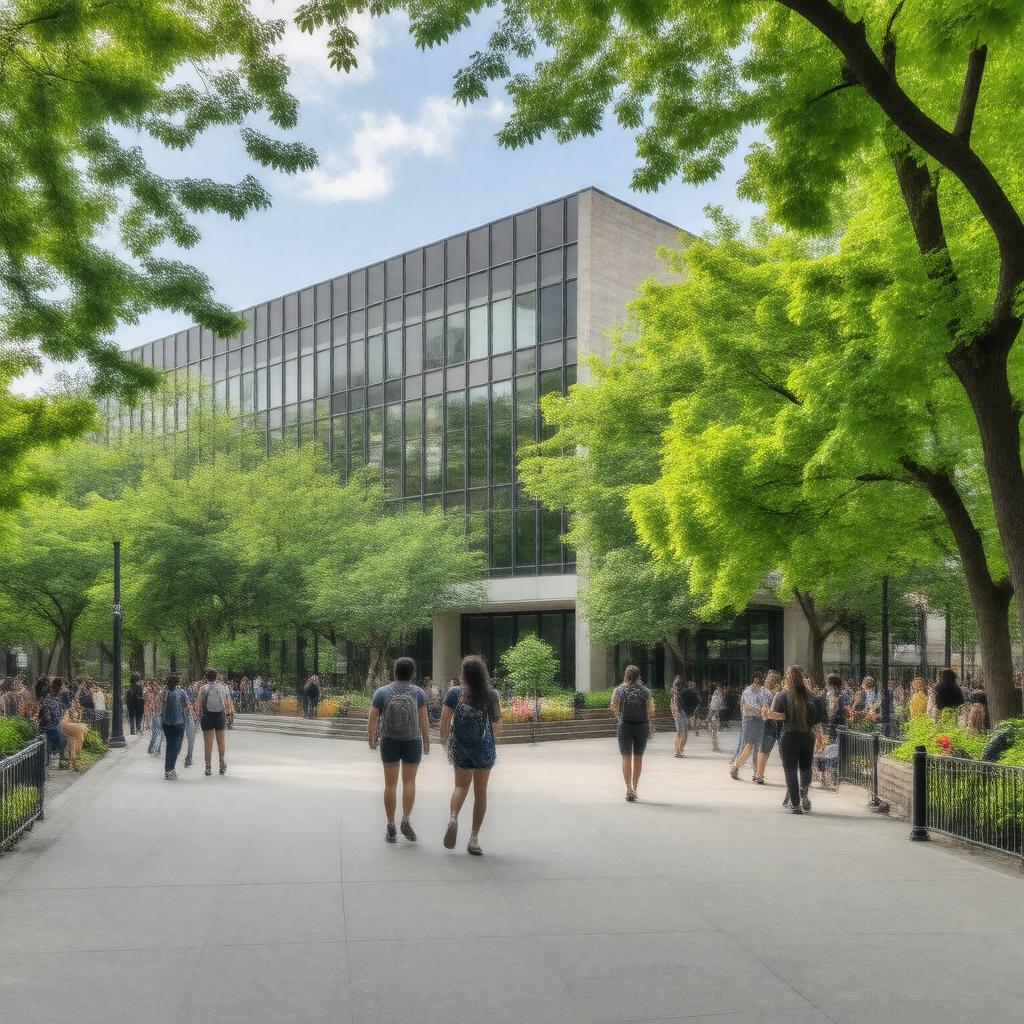 Click to view larger image AI-created image of Medgar Evers College