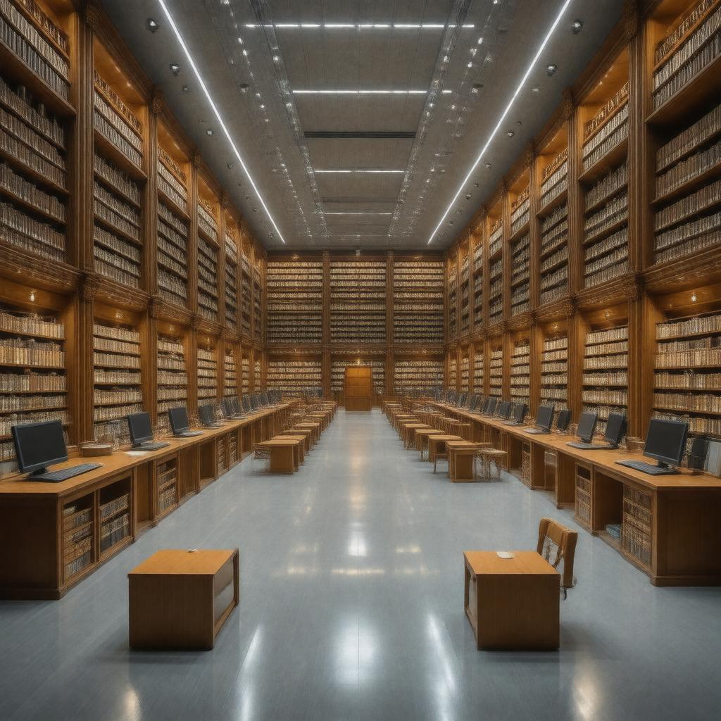 AI-created image of Medical Center Library
