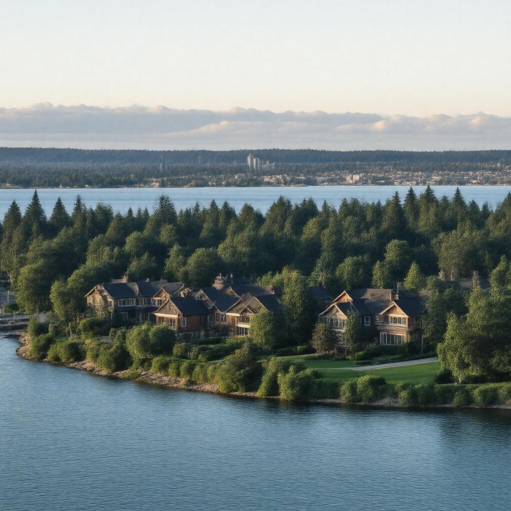 AI-created image of Medina, Washington, USA