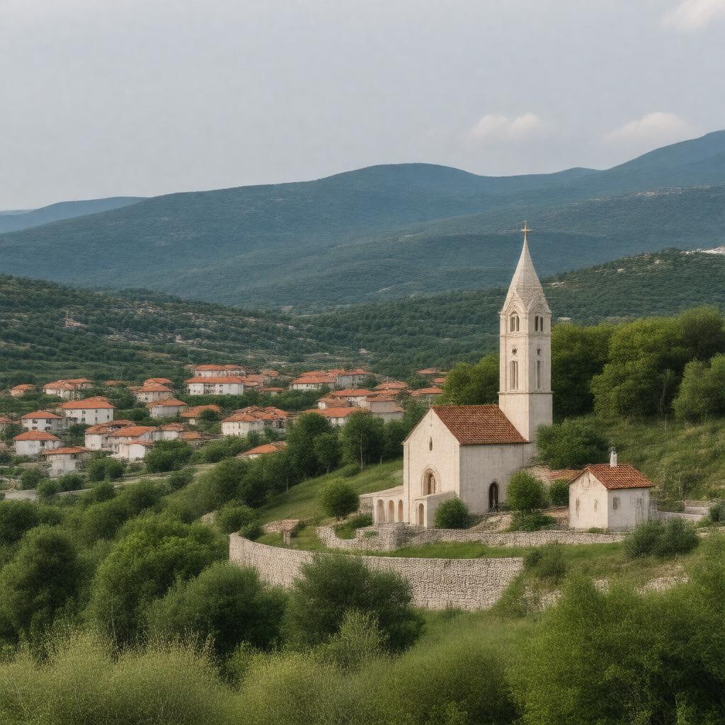 AI-created image of Medjugorje