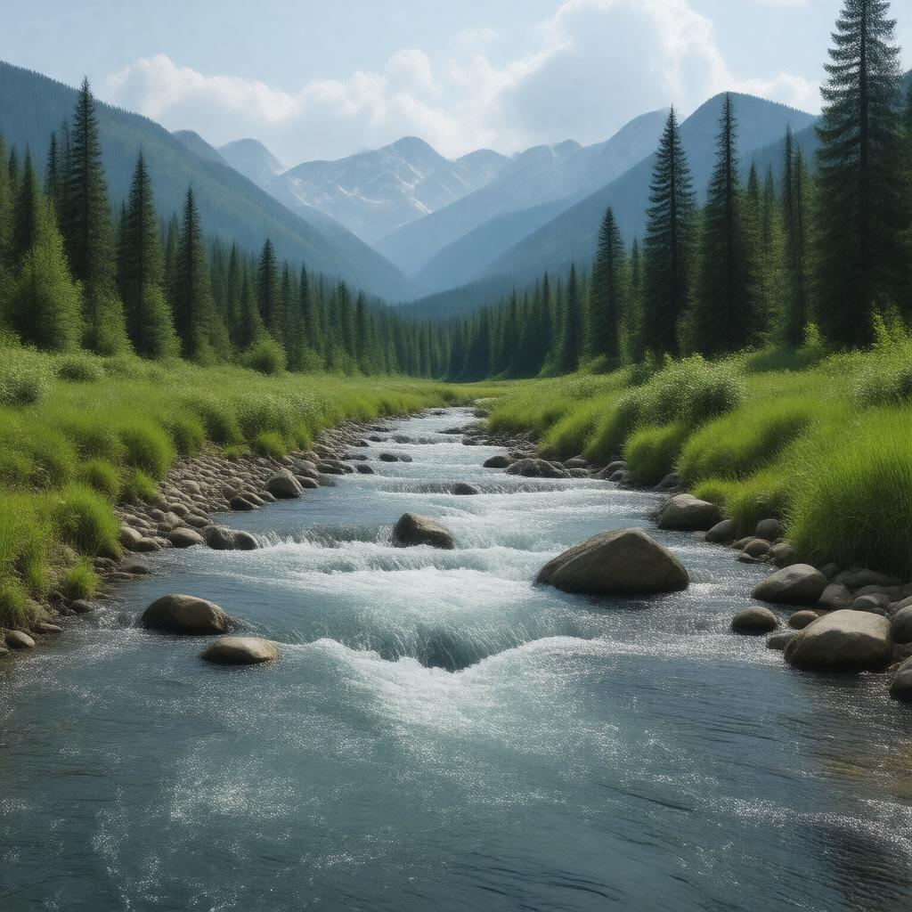 AI-created image of Meeks Creek