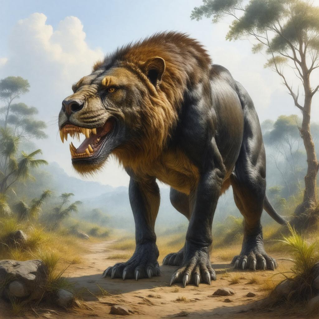 AI-created image of Megantereon