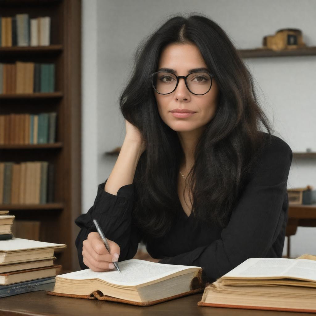 AI-created image of Meghan O'Rourke