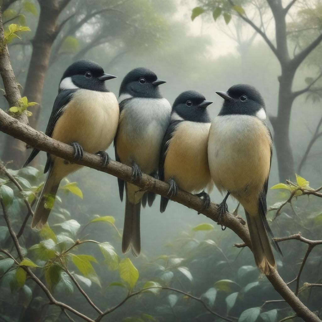 AI-created image of Melaniparus