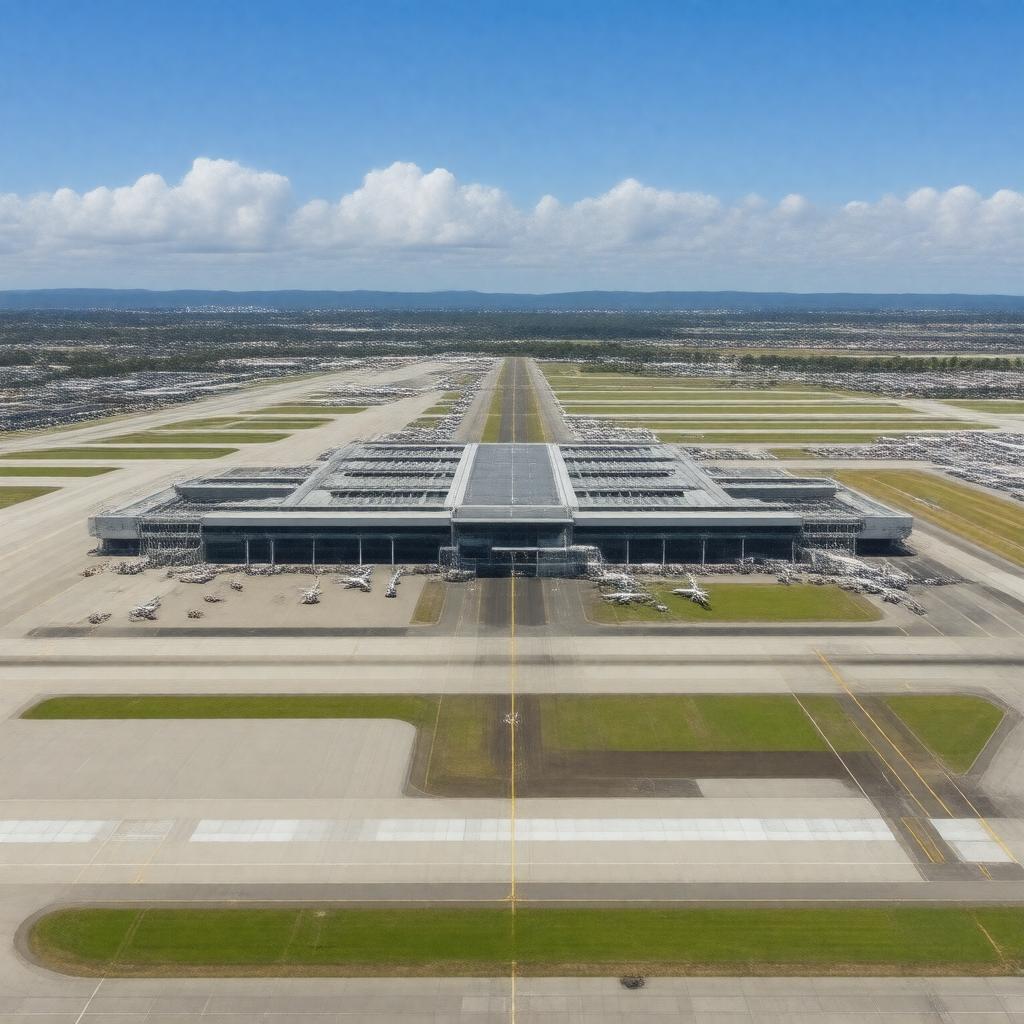 AI-created image of Melbourne Airport