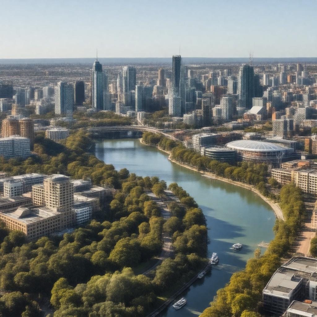 AI-created image of Melbourne, Australia