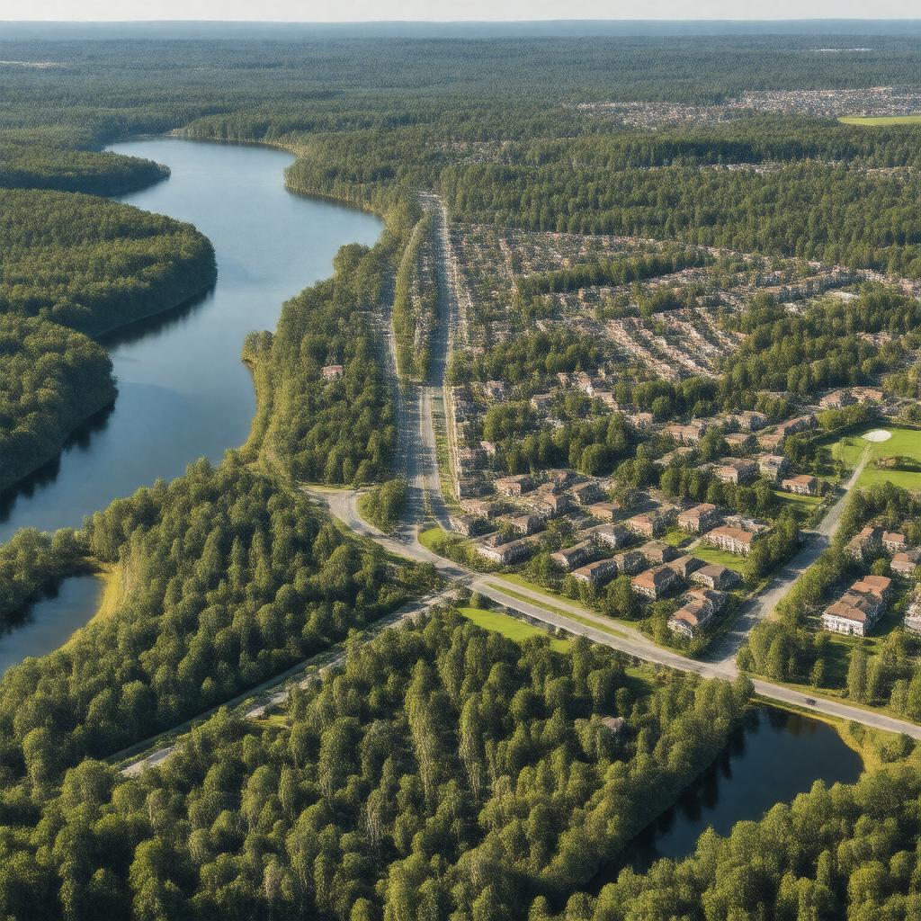 AI-created image of Melrose, Massachusetts