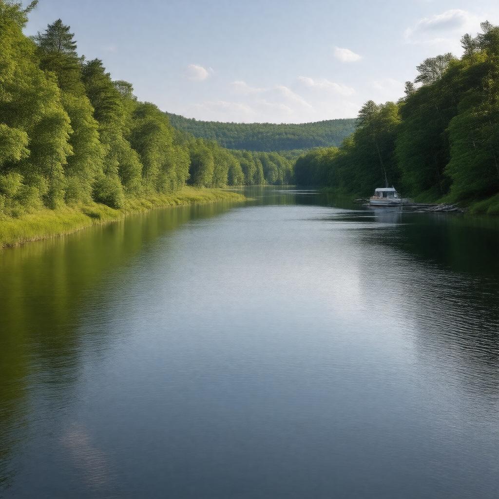 AI-created image of Melvin River