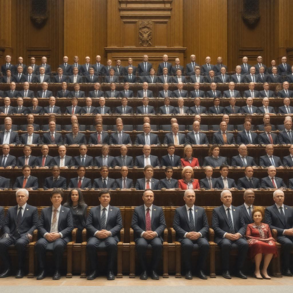 Click to view larger image AI-created image of Members of Parliament