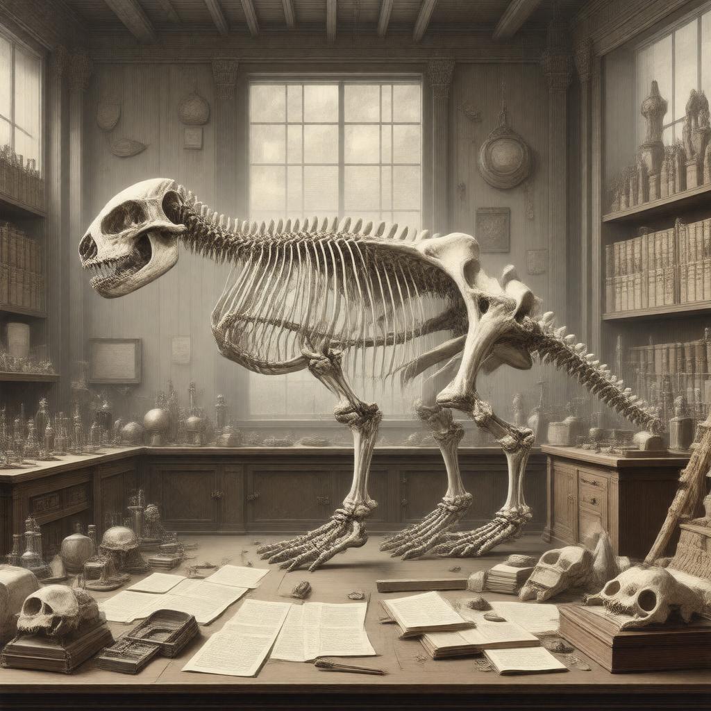 AI-created image of Memoir on the Megatherium
