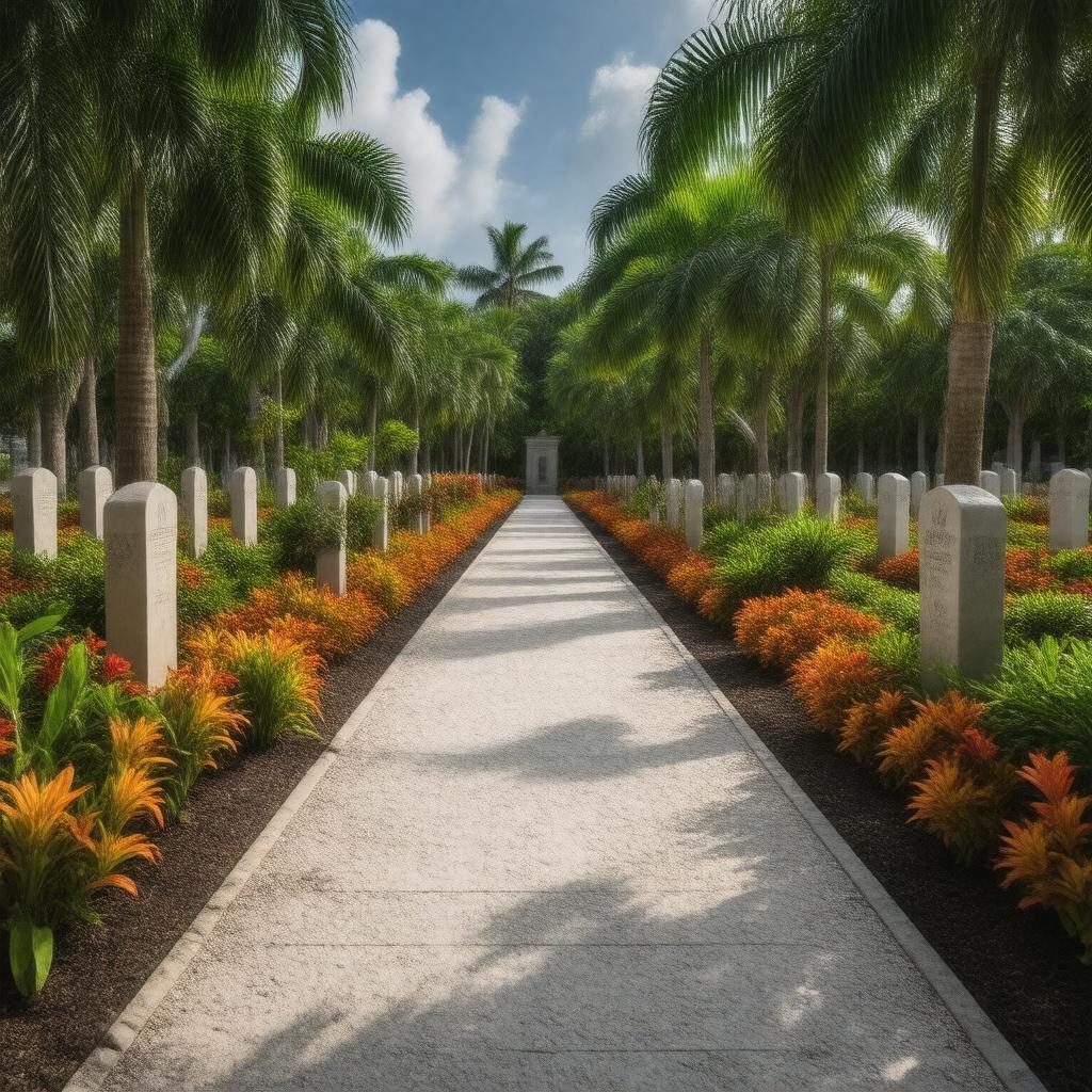 AI-created image of Memorial Gardens