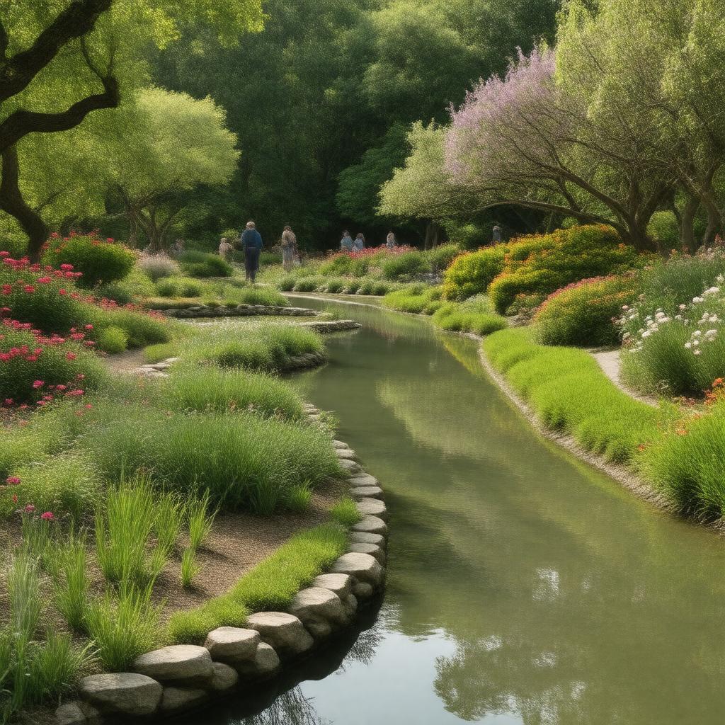 AI-created image of Memphis Botanic Garden