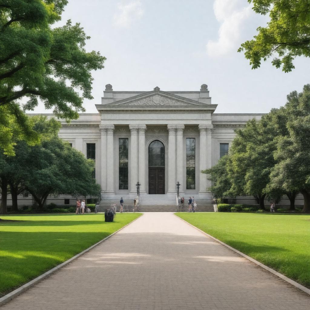 AI-created image of Memphis Brooks Museum of Art