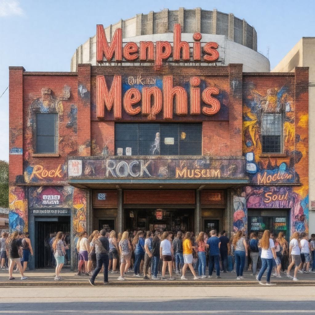 AI-created image of Memphis Rock ‘n’ Soul Museum