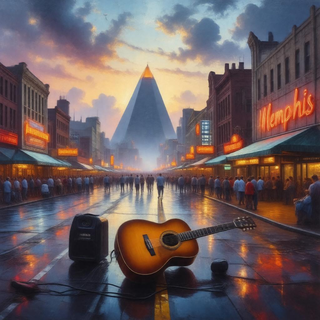 AI-created image of Memphis, Tennessee, USA