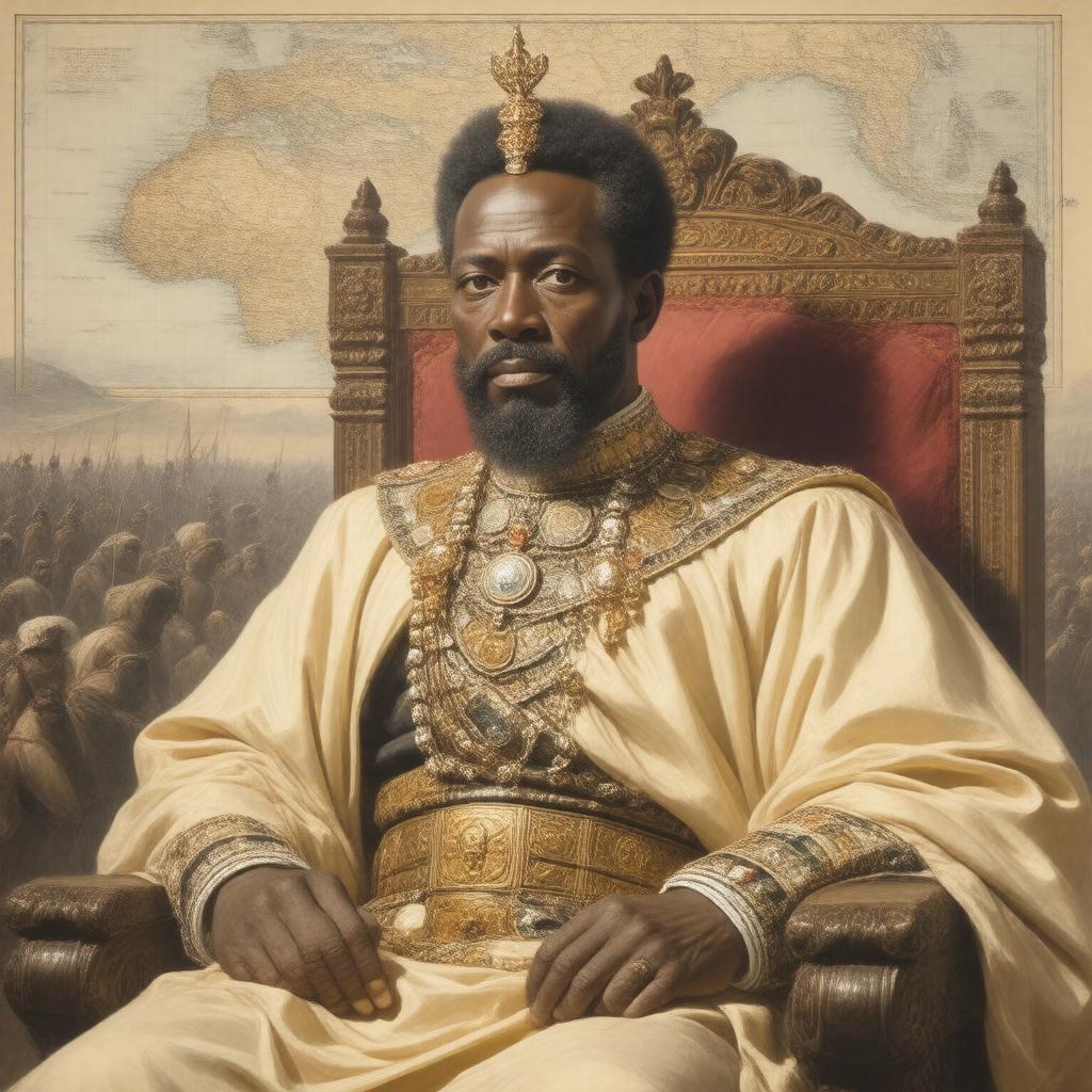AI-created image of Menelik II