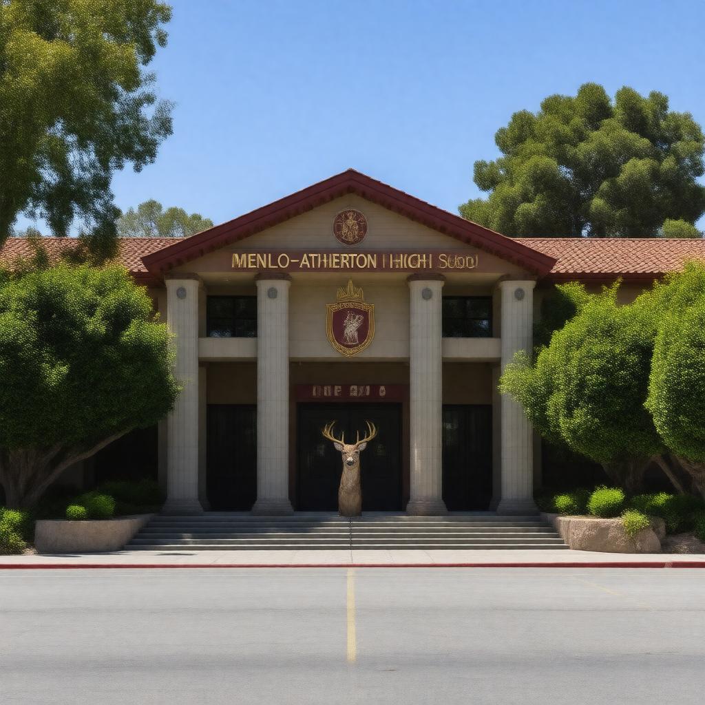 AI-created image of Menlo-Atherton High School
