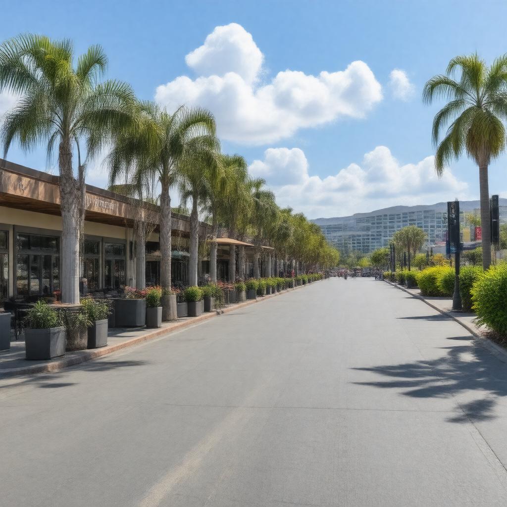 AI-created image of Menlo Park, California