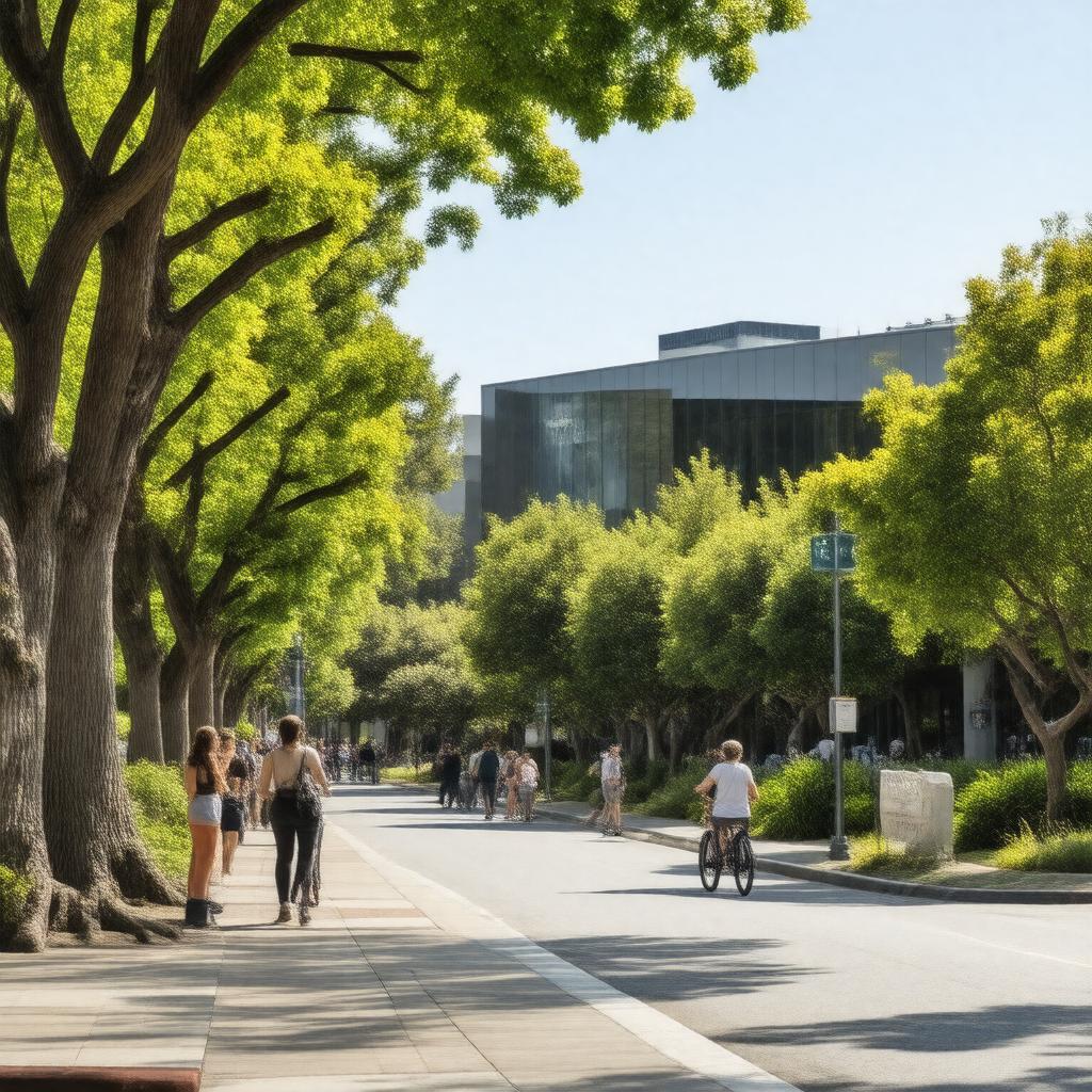 AI-created image of Menlo Park, California, United States