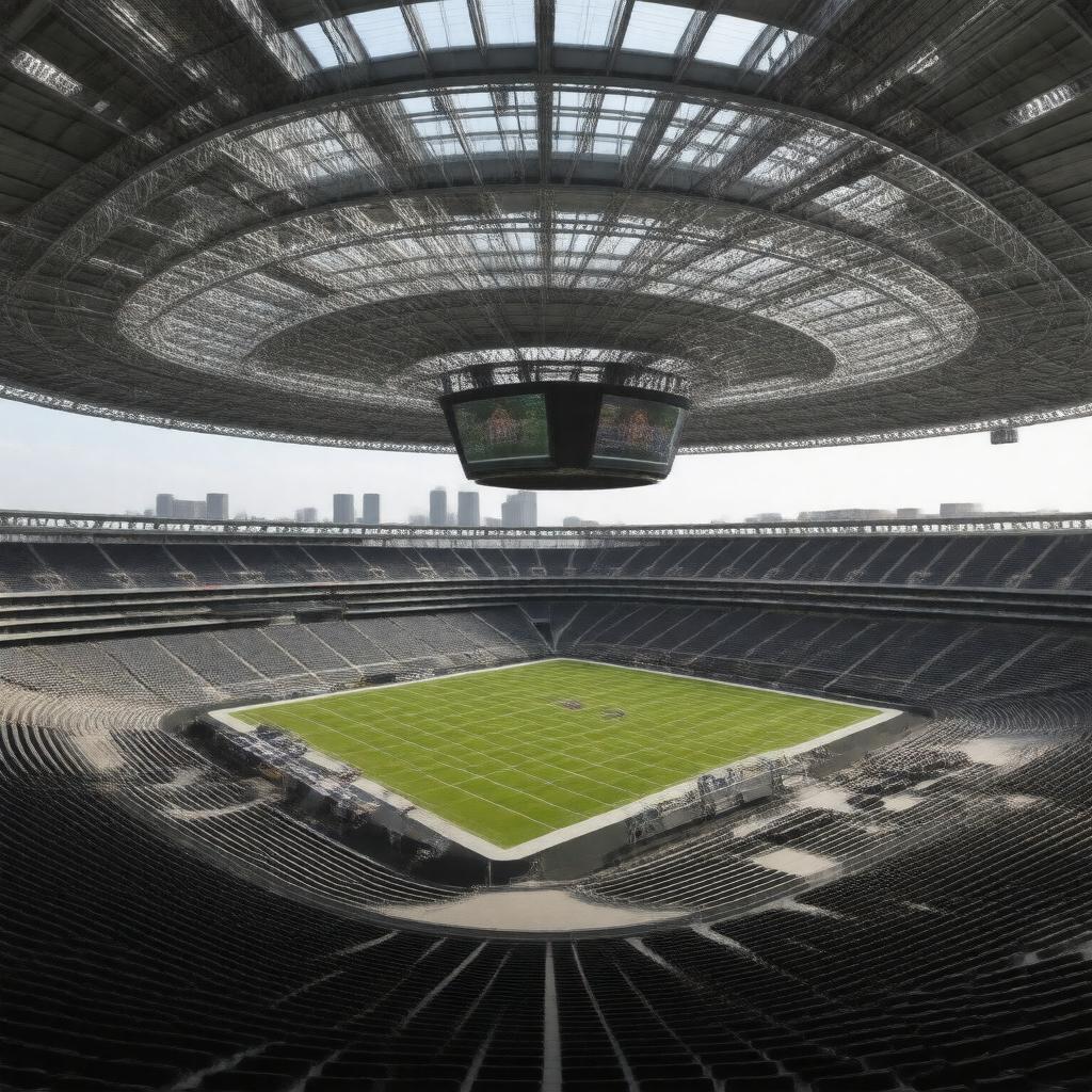 AI-created image of Mercedes-Benz Stadium