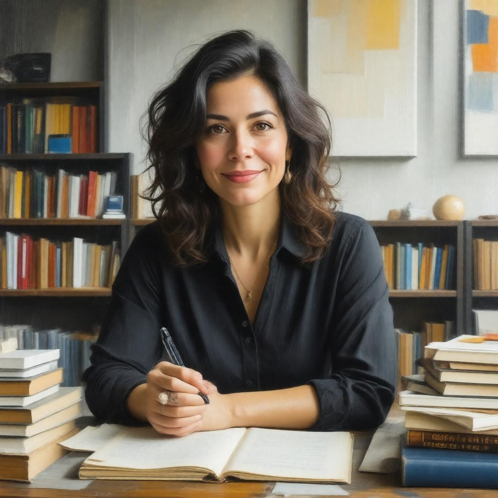 Click to view larger image AI-created image of Meredith Goldstein
