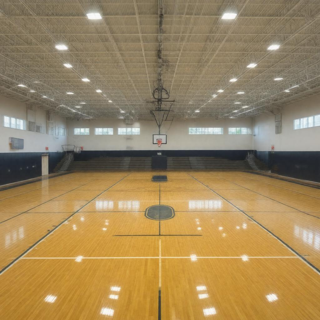 Click to view larger image AI-created image of Merrill Gymnasium