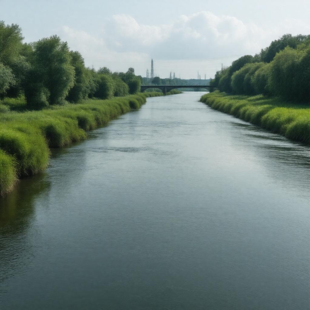 AI-created image of Merrimac River