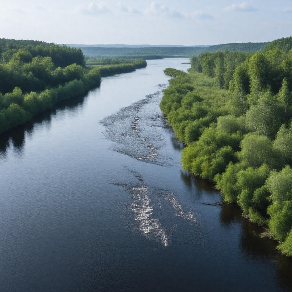 AI-created image of Merrimack River