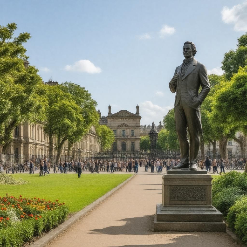 AI-created image of Merrion Square, Dublin, Ireland