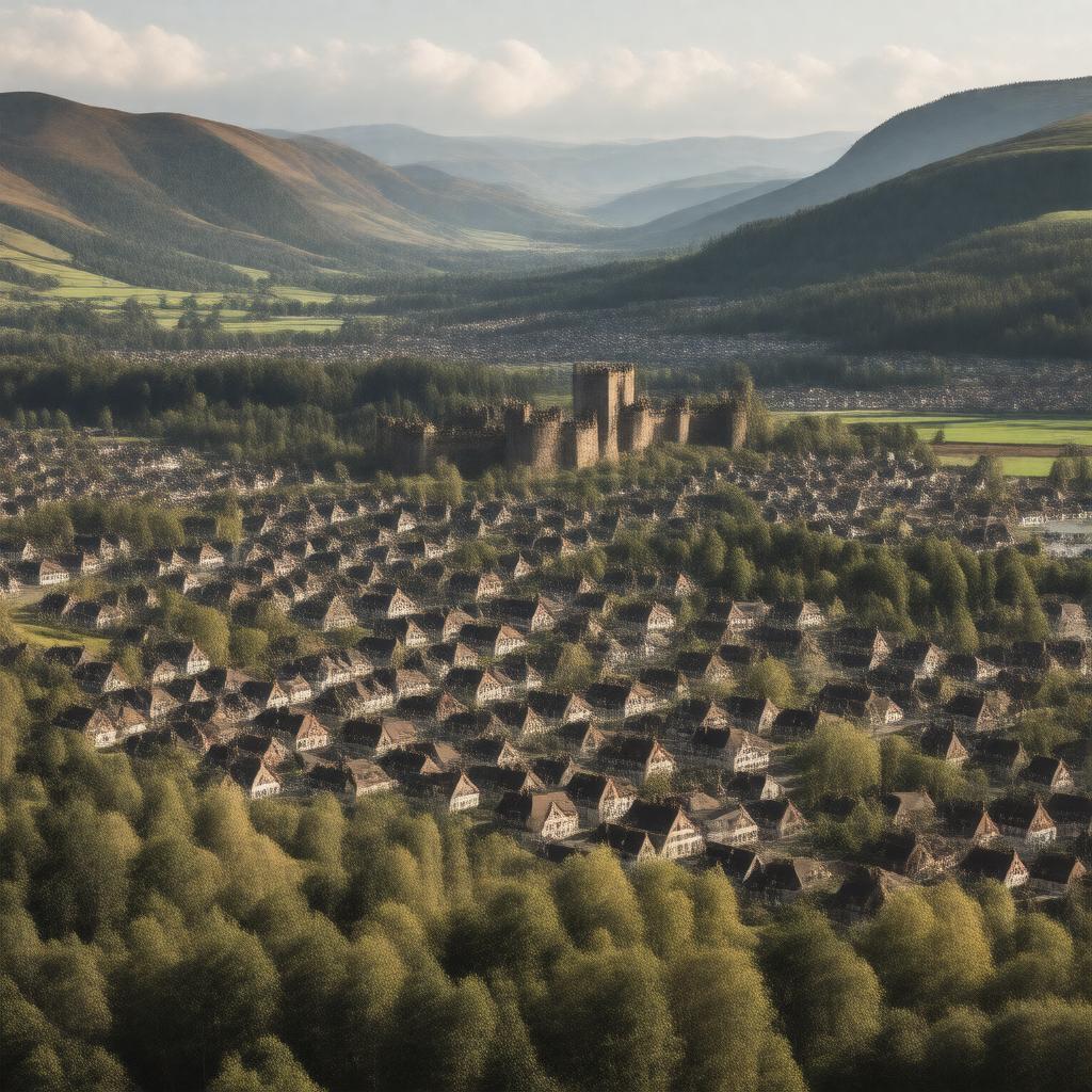 AI-created image of Merthyr Tydfil