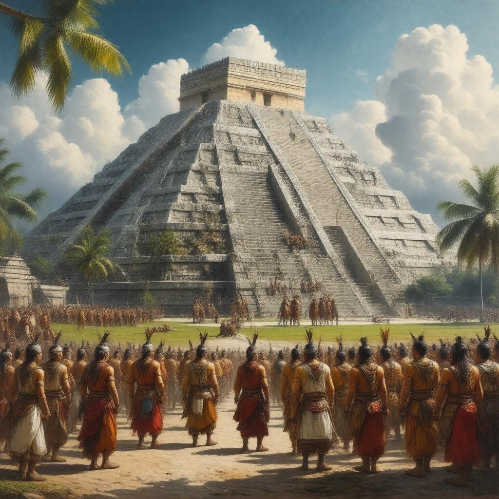 AI-created image of Mesoamerican cultures
