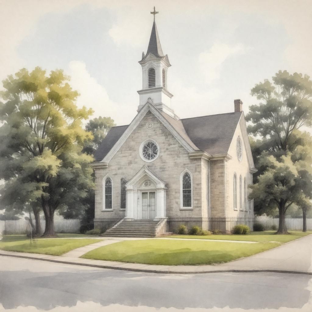 AI-created image of Methodist Episcopal Church
