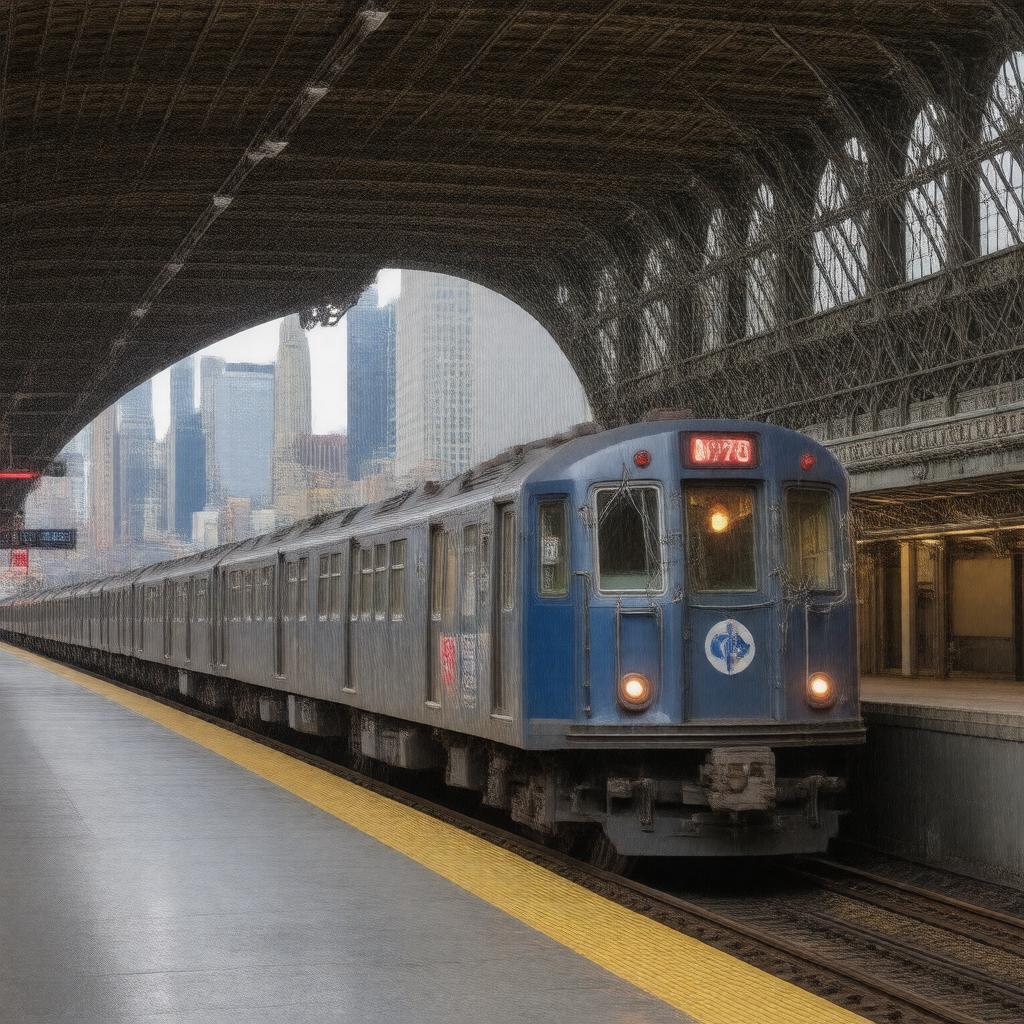 AI-created image of Metro-North Railroad