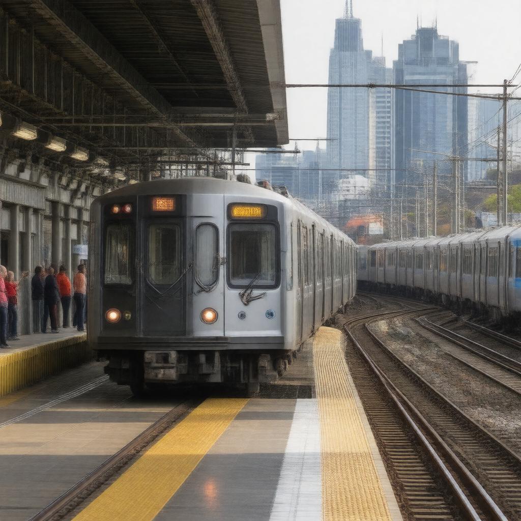 AI-created image of Metro Trains Melbourne