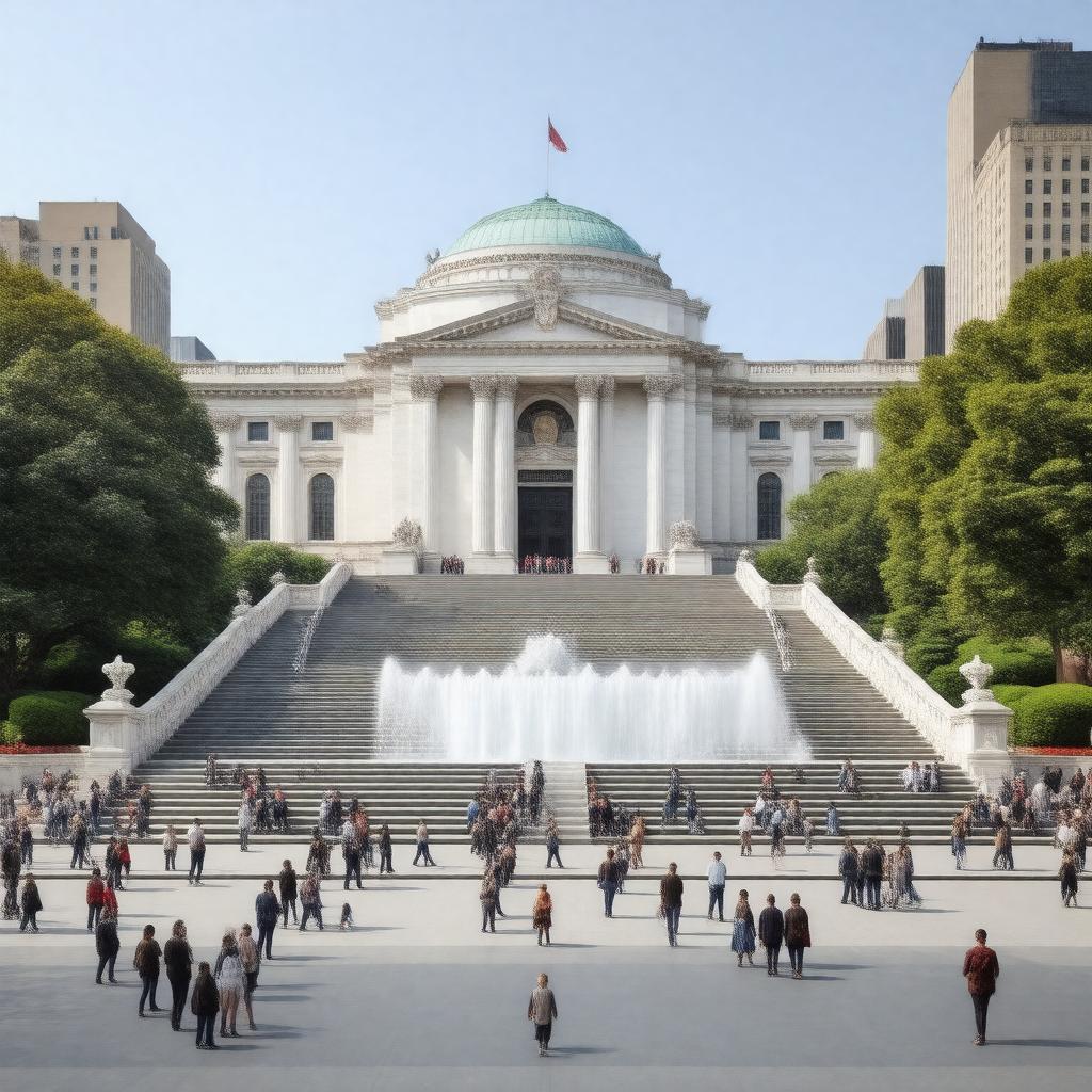 AI-created image of Metropolitan Museum of Art